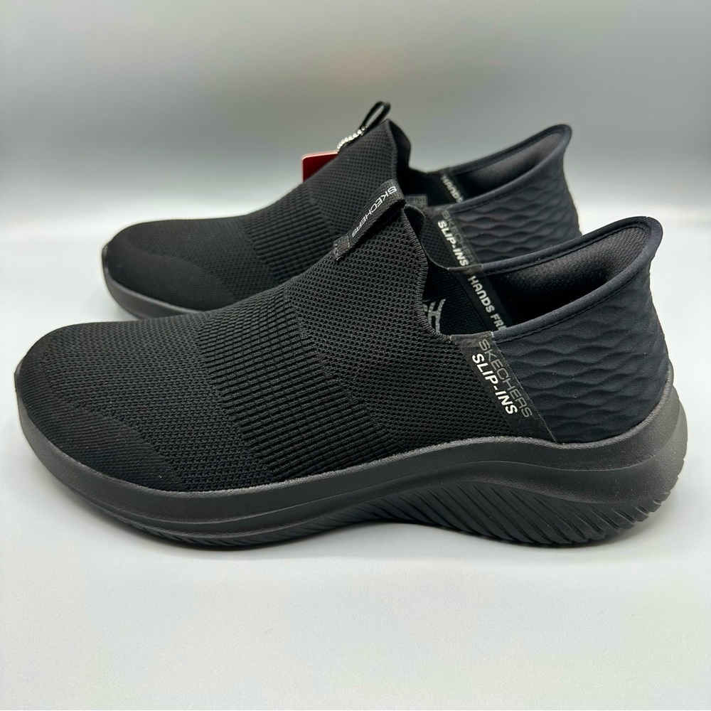 Skechers Slip-Ins Memory Foam Hands Free Wide Fit Men’s Size 10 Black - Picture 1 of 11
